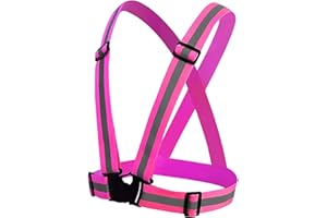 AFOXON Reflective Vest Running Gear, High Visibility Adjustable Safety Ves for Night Cycling,Hiking, Jogging,Dog Walking
