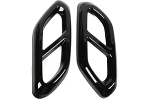 JIAWU Coperchio del Silenziatore del Tubo di Scarico, Rivestimento del Tubo di Coda dello Scarico Trim Resistente Ai Graffi per la Classe GLC X254 (Nero lucido)