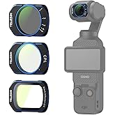 TELESIN Osmo Pocket 3 i&ccedil;in Filtre Seti (VND + CPL + Black Mist)