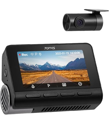 70mai A800SE Dashcam Car Front and Rear 4K UHD + 1080P Dash Cam