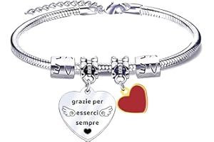 QTQTLP Regalo Amicizia Bracciale,Donna Bracciale Ispiratore Donna Ragazza per La Migliore Amica Regalo di Laurea, Regalo di Compleanno,Regalo di Natale