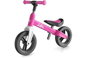 ‎JOLLITO JOLLITO Baby Laufrad, Kinderfahrrad Spielzeug für 18-48 Monate alte Mädchen und Jungen Geschenke, leicht ohne Pedale Trainingsrad, 9 Zoll Rad und Aluminiumrahmen