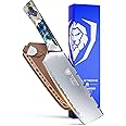 Dalstrong Nakiri Knife - 7 inch - Valhalla Series - 9CR18MOV High Carbon Steel - Vegetable Knife - Celestial Resin & Wood Handle - w/Sheath