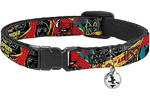 Buckle-Down Collare per gatti Breakaway – The Amazing Spider Man 100th Anniversary Cover