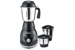 Lifelong LLMG23 Power Pro 500-Watt Mixer Grinder with 3 Jars (Liquidizing, Wet Grinding and Chutney Jar), Stainless Steel bla
