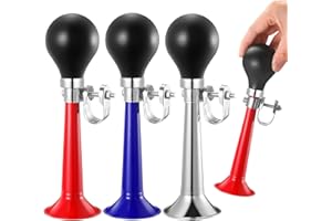 Threan 3 Timbres de Bicicleta Bocina de Bicicleta Clásica Bocina de Aire de Metal Retro Ruidosa para Juego de rol de Payaso Espectáculos Callejeros Adultos Niños Bicicleta Altoparlante Sirena