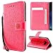 Produktbild KingSang Samsung Galaxy S8 Plus 2017 LederHülle, Premium Kunstleder Holster Tasche Klapphülle mit Weiche Silikon Lederhülle für Samsung Galaxy S8 Plus/S8 Edge/S8+ SM-G955 2017 (6.2") Handyhalter Ledertasche Brieftasche - Rose