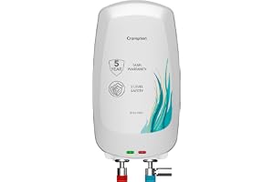 Crompton Arno Neo 5 Litre Instant Water Heater | 3 kW Heating Element | Food Grade SS Tank | 6 Bar Pressure Rated | Advanced 3-Level Safety | 5 Years Tank Warranty
