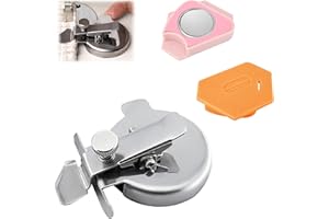 FINEHENCHI 3Pcs Magnetic Seam Guide, Round Multifunctional Anti-Curl Magnetic Seam Guide for Sewing Machine, Stable Sewing Accessories for Sewings Machine, Sewings Machines Attachment Templates Tool