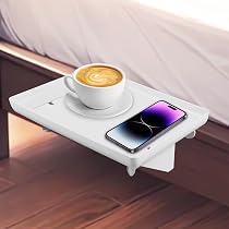 Étagère De Chevet Flottante Clip – Table De Nuit Suspendue Pour Lit Superposé Ou Sommier Tapissier 32x23 Cm
