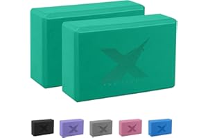 XN8 SPORTS XN8 Bloque Yoga 2 Unidades Espuma EVA de Alta Densidad Ladrillo Yoga para Ejercico Yoga Pilates Mejora la Fuerza y Equilibrio La Flexibilidad