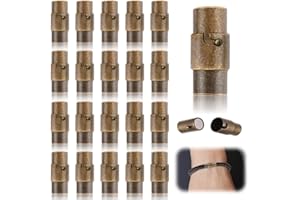 MOAMUN 20PCS Cierre De Pulsera Corazón, Fuerte Collar Magnético Cierre Pulsera, Durable Cierres Collares para DIY Pulsera Collar Tobillera De Joyería Making(Bronce Retro 3MM)