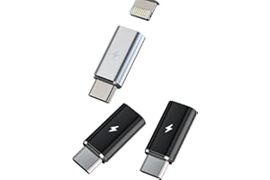 WASRUYI 65W Lightning Female to USB C Male Adapter (3 Pack) for Apple iPhone 16 15 Pro Max for iPad Compatible for Samsung Type C Charging Adaptor Charger Cable Port Converter Phone Android Cables Connector