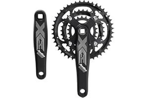 CYSKY 3X 9/10 Velocidades Juego de bielas de Bicicleta 170 mm 104/64 BCD Juego de bielas 44-32-22T/42-32-24T MTB BMX Juego de bielas de Bicicleta de Carretera