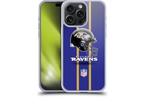 Head Case Designs sous Licence Officielle NFL Casque Baltimore Ravens Logo Coque en Gel [Protection de Qualité Militaire] Compatible avec Apple iPhone 15 Pro Max Et Compatible avec MagSafe