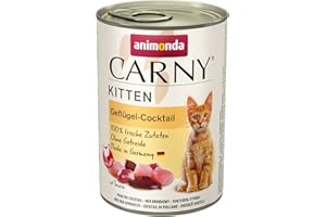 animonda Carny Kitten Nourriture Humide pour Chat jusqu'à 1 an Cocktail de volaille 6 x 400 g