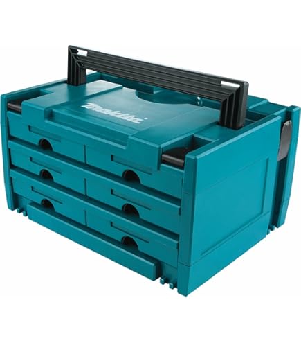 まきまき Makita Makpac Skrzynka Narzędziowa, Zielony/Czarny, 39.37 x 29.54