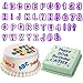 Produktbild Tesan Fondant Ausstecher Buchstaben Ausstechformen Alphabet Zahlen 40tlg Set -Auswerfer, Stempel mit Buchstaben,Zahlen, Sonderzeichen. Tortendeko, Kuchendekorationsset für Fondant, Kekse, Kuchen, Torte, Gelee, Desserts