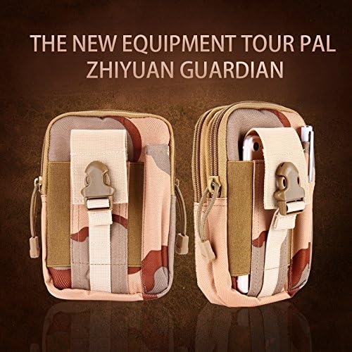 Chinatmax Tactical Pouches Outdoor Sport Belt Waist Bag Pack Water Resistance Utility Gadget Pockets Cell Phone Holder Bag for Men, Women (Three Color)