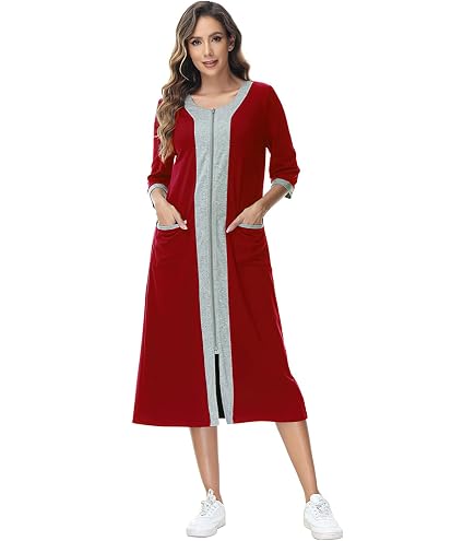Camicia Da Notte Donna Only Necessities In Flanella 100% Cotone - Taglie Forti