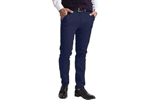 westAce Mens Chino Trousers Slim Fit Stretch Twill Casual Pants