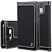 Produktbild HARRMS Samsung Galaxy S8 Plus 6,2" Leder Hülle Flip Case Handytasche und Brieftasche mit Standfunktion Kredit Karten Fach mit Unsichtbarem Magnet,Schwarz
