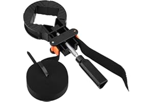 ATYHAO bande de serrage, Sangle de Serrage réglable à 4 mâchoires pour Meubles et Cadres Photo Noir 6 m