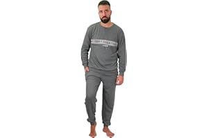 Baci & Abbracci Pigiama Uomo Invernale Lungo 100% Caldo Cotone Interlock in Scatola Idea Regalo di Natale Pigiama Uomo Cotone Lungo Adulto Ragazzo Fantasie Eleganti