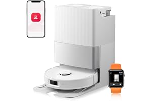 roborock Qrevo Edge S5A Robot Aspirapolvere e Lavapavimenti 18.500 Pa, zero grovigli, spazzola principale DuoDivide, spazzola laterale FlexiArm e Mocio, lavaggio ad acqua calda e autopulizia (Bianco)