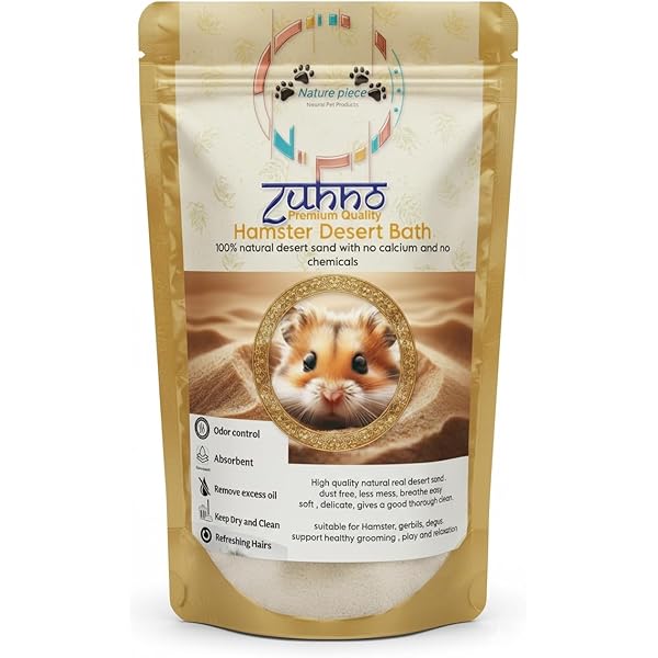 Niteangel Hamster Desert Bath Sand, Dust-free Bath or Litter for Hamster Chinchillas, Gerbil Mice, Degu or Other Small Pets (White Sand, 2.5 lbs