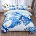 Produktbild ZHOUING- Mountain Bettbezug Set, Berglandschaft Ski Slopecustomized 3D Snow Mountain Muster Bettwäsche-Sets 4 Stück,1.2M