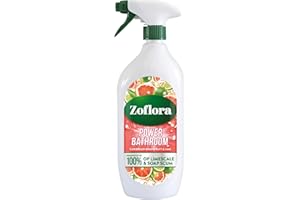 Zoflora Caribbean Grapefruit & Lime Power Bathroom Cleaner, 1 x 800ml, Removes Soap Scum & Limescale, Antibacterial Multi-Surface Bathroom Spray, Kills 99.9% of Bacteria & Viruses