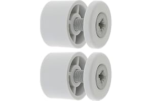 cyclingcolors 2x Butée d'arrêt de lame finale de volet roulant ronde 15mm Ø22mm en PVC avec rondelle et vis Store Fenêtre Enroulement Déroulement Coffre Menuiserie, gris clair