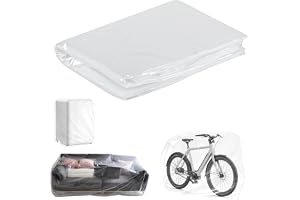 XhjzgcTech 5 genomskinliga extra stora plastpåsar, 150 x 150 cm, i polyeten (PE), genomskinliga, vattentäta och återanvändbar