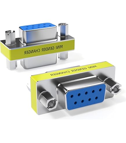 RJ45 Femelle Femelle Vers 9 Broches Serie DB9 Mâle Fiche Adaptateur