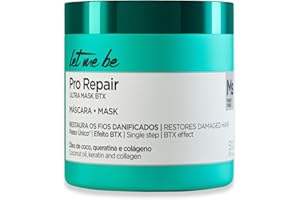 Let Me Be - BTX Pro Repair, Btox Capilar Profesional Orgánico de Un Solo Paso, Tratamiento Reductor de Volumen y Anti-Frizz Sin Formol con Keratina Hidrolizada, Colágeno y Aceite de Coco | 500g