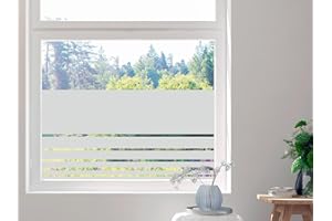‎GRAZDESIGN Sichtschutzfolie Streifen Schmal und Breit, Fensterfolie Blickdicht, Sichtschutz, Glasdekorfolie lichtdurchlässig (82x57cm)