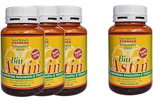IVARSSON’S Astaxanthin - aus Hawaii - 3+1 GRATIS BiuAstin 100 Kapseln mit 12 mg natürlichem Astaxanthin - Das Original Ivarssons BiuAstin