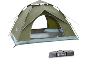 Tienda de Campaña 2 Personas, Tilenvi Tienda Campismo con Mosquitero, Carpas Camping Impermeables,Compacta Ligera Ideal Carpa Plegable para Senderismo, Acampada, Aventura