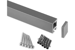 Kesseböhmer Linero style Küchenreling Edelstahloptik 600 x 22 x 29 mm Aluminium Nischensystem von SOTECH