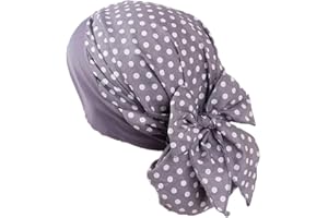 Pluto & Fox Turbante Gorra Pañuelo Para Cabeza De Tela De Mujer Para Cáncer Quimioterapia Chemo Oncológico Noche Pèrdida de Pelo Cabello