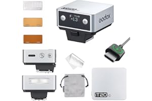 Flash GODOX IT20 C per Canon, IT20C TTL Auto-flash, Compatibile con Canon EOS R RP R5 R6 R5 Mark II R6 Mark II M50 M3 R7 R8 R9 R3 M6 Mark II M50