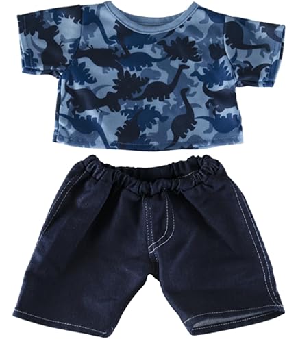 Lichtblauw T-shirt outfit teddybeerkleding past op de meeste 14-18 Lichtblauw T-shirt outfit teddybeerkleding past op de meeste 14-18