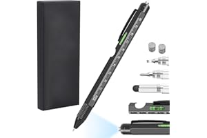 HENGBIRD Prezenty dla mężczyzn, wielofunkcyjny długopis 10 w 1, długopis taktyczny, narzędzie, gadżet dla mężczyzn, prezent na Walentynki, mały prezent dla taty, dziadka