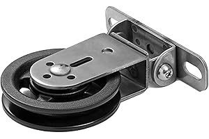 Luckxing Single Pulley Block | Cable Pulley Wheel Swivel Pulley Block - Rotation 360 Degree, Detachable, Smooth, Attachment For Gym Pulley System, Equipment Replacement, Hoists