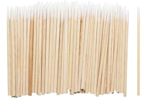 GTYHH 600 patyczków bawełnianych, drewniane łodygi, mini aplikatory w sztyfcie, bawełniane aplikatory do makijażu oczu, waciki do makijażu