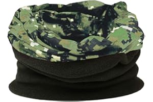 ROCKJOCK Multifunctional snood scarf mask for men. Scarf, hat, neck warmer, hood, balaclava with fleece section