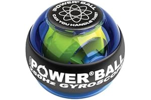 RPM POWER Classic Powerball Hand Exerciser 250Hz Blue, Gyroscopic Hand Grip Exerciser Ball, Strengthens Forearm Muscles, Improves Blood Flow in the Wrist, Rehab & Preventation for RSI, CTS, & Tendonitis