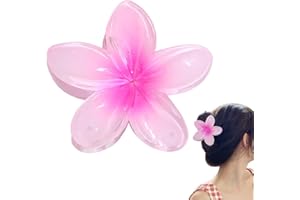 GENERISCH Pinces à cheveux florales, antidérapantes pour femmes, pinces à cheveux hawaïennes, fleurs colorées, accessoires de coiffure pour femmes, antidérapantes, accessoires de coiffure pour cheveux épais et