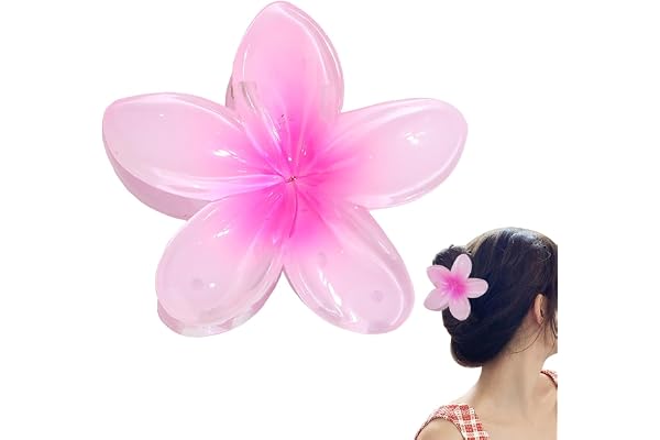 Pinces à cheveux fleuries, pinces à cheveux antidérapantes pour femmes, pinces à cheveux fleurs hawaïennes, accessoires de coiffure colorés pour femmes, accessoires de coiffure antidérapants pour
